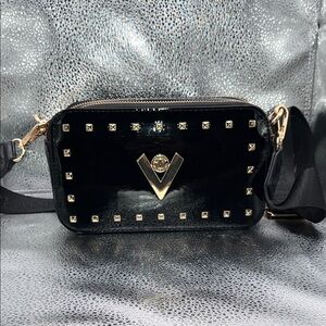 (NEW) VALENTINO ORLANDI Black Studded Crossbody Bag